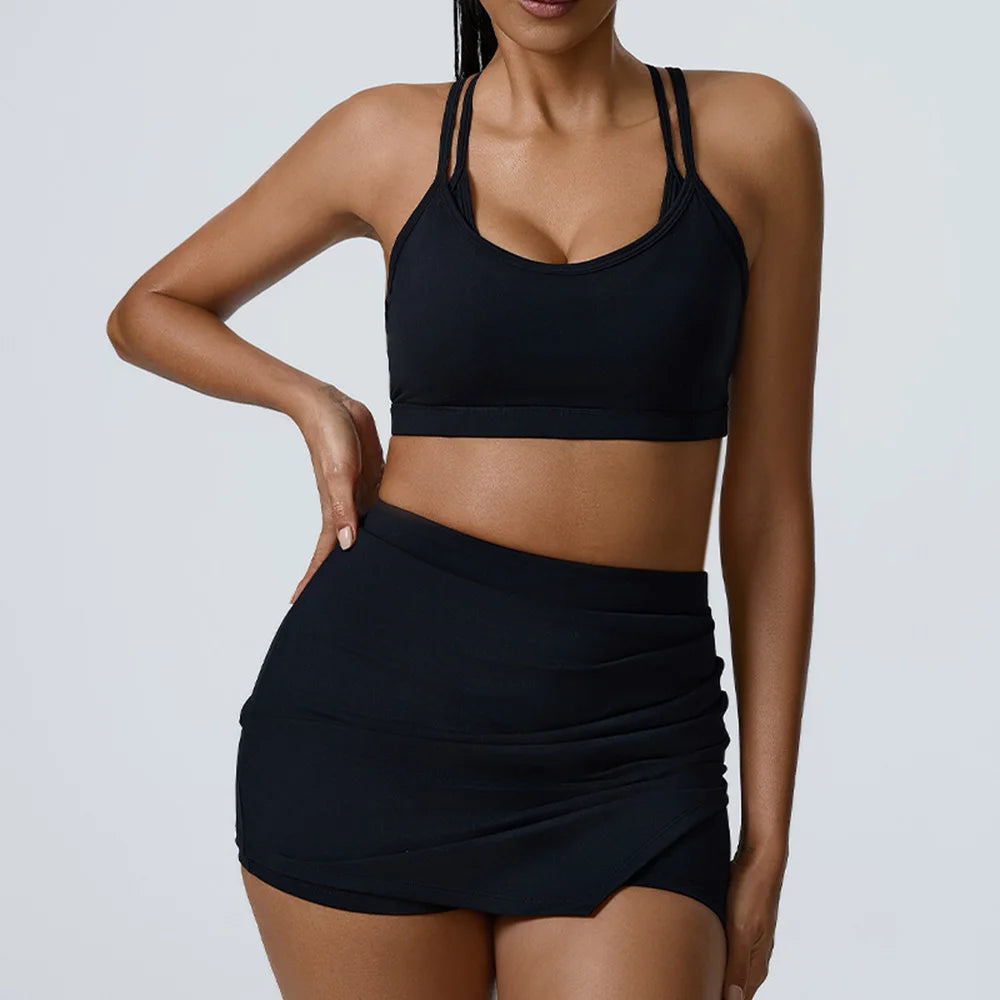 High Waist Shorts Set