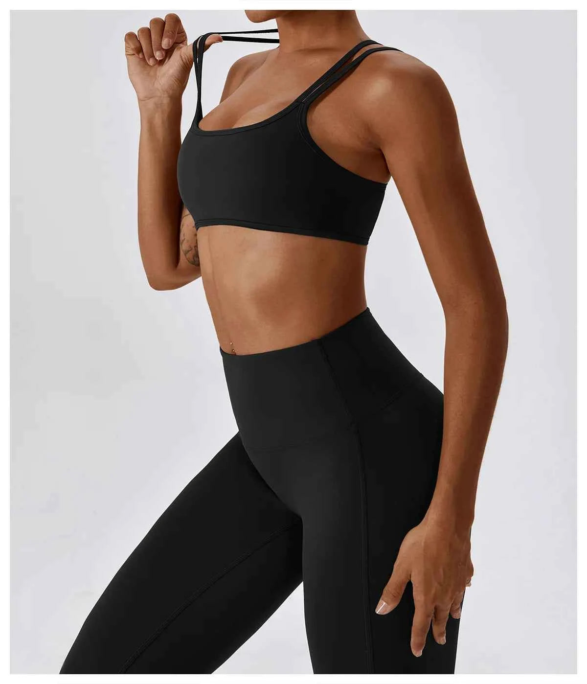 Yoga Clothing Sets Women Athletic Wear High Waist Leggings And Top Two Piece Set Seamless Gym Tracksuit Fitness Workout Outfits