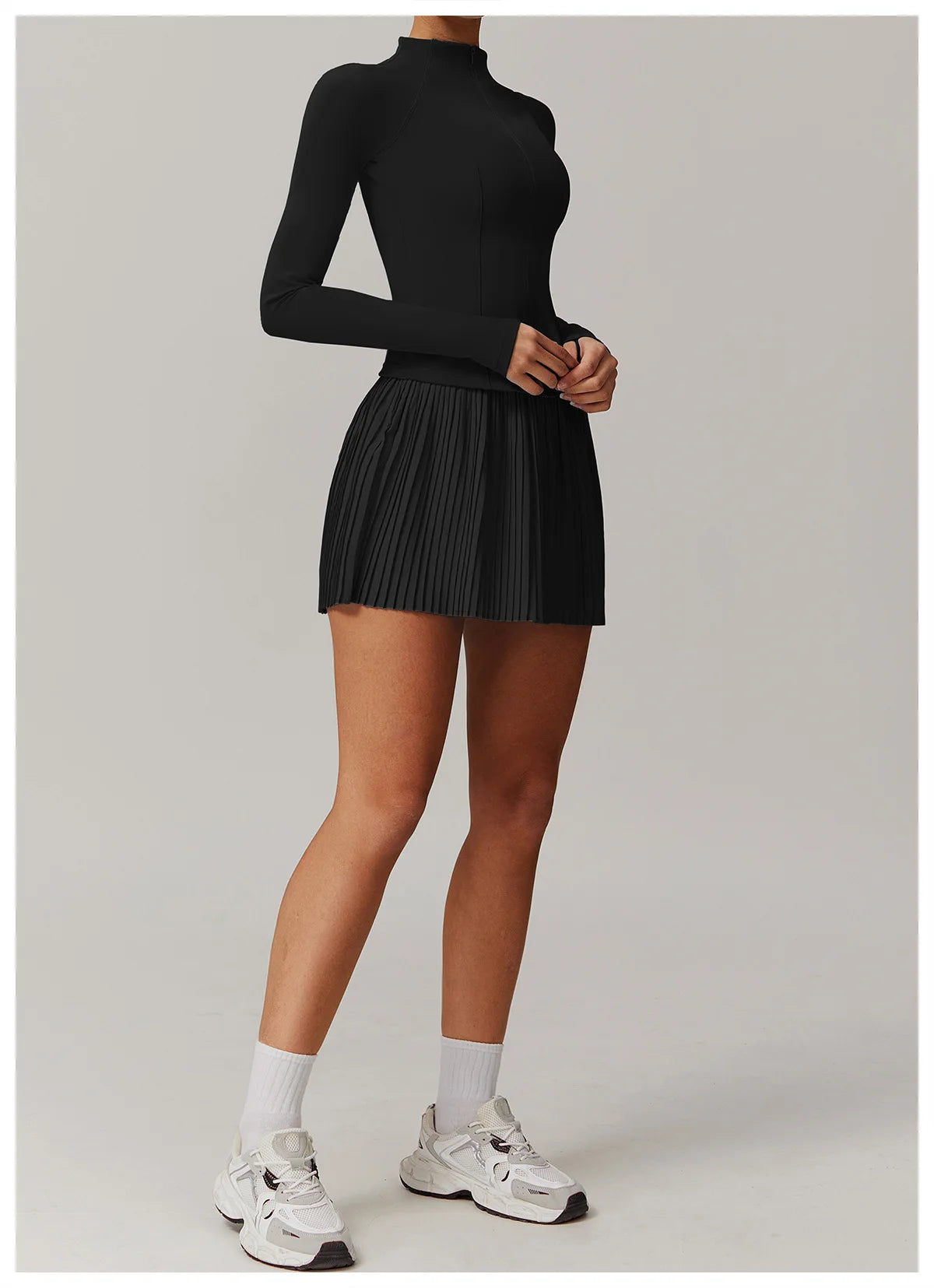 Long Sleeved Zipper Jacket 2 Pieces
