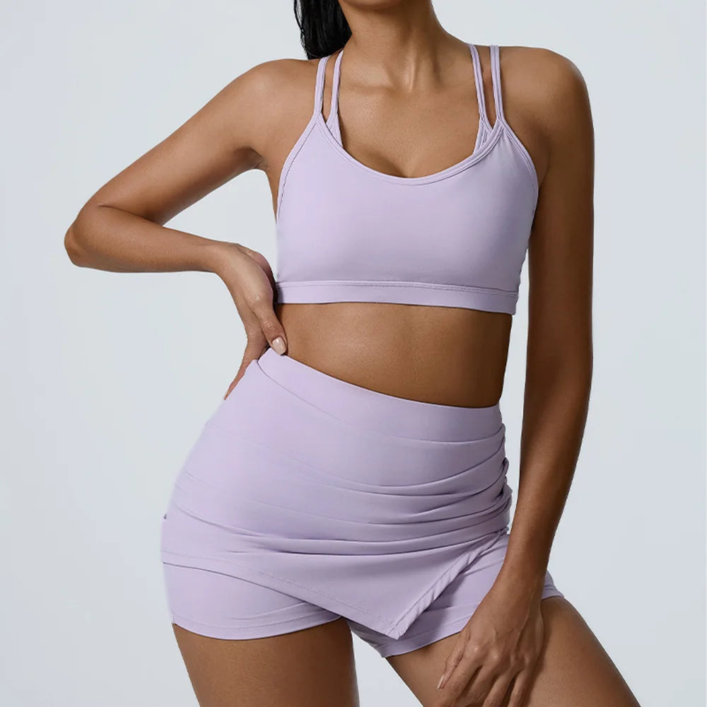 High Waist Shorts Set