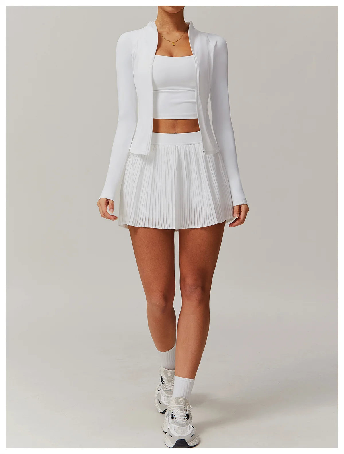 Long Sleeved Zipper Jacket 2 Pieces