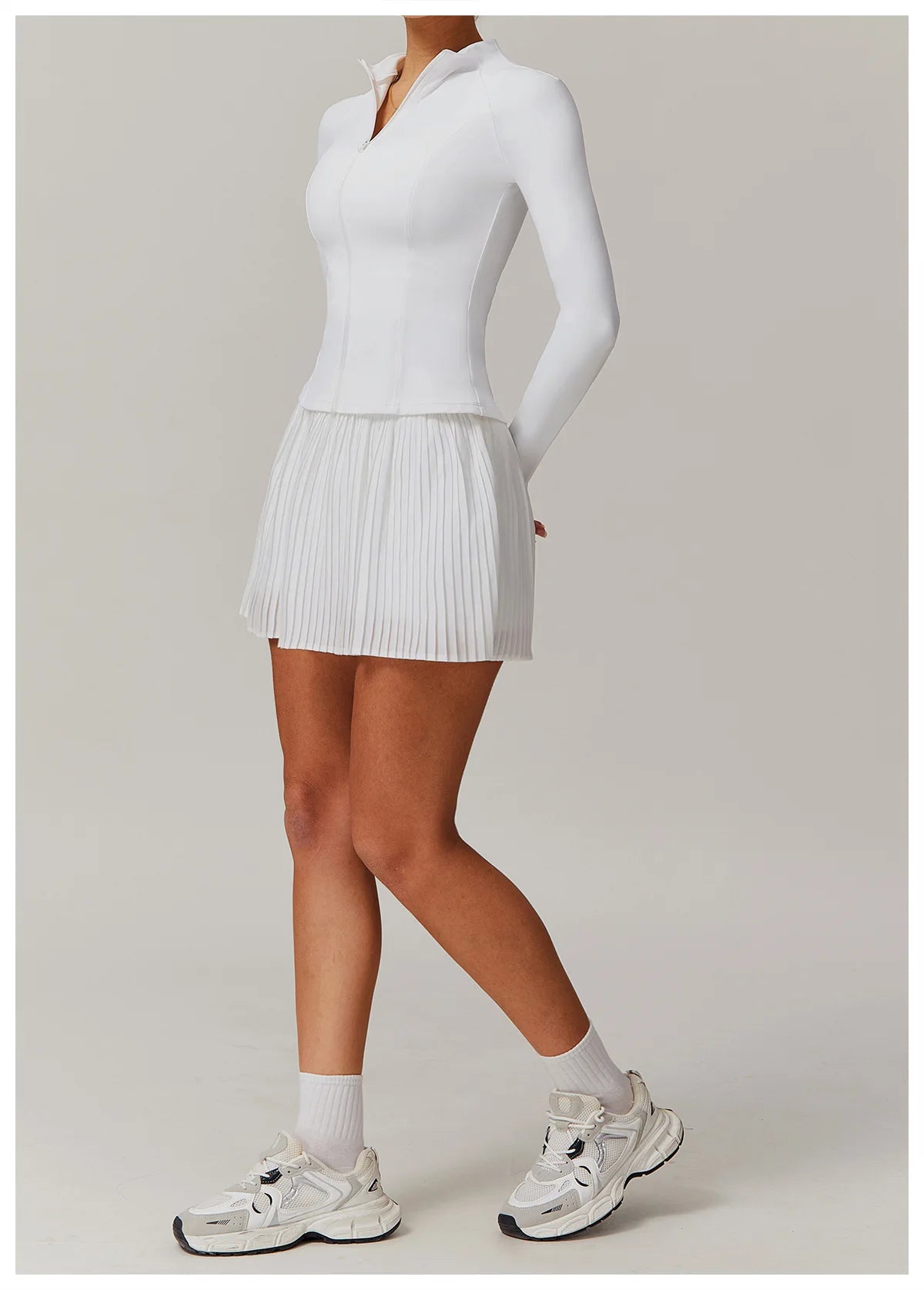 Long Sleeved Zipper Jacket 2 Pieces