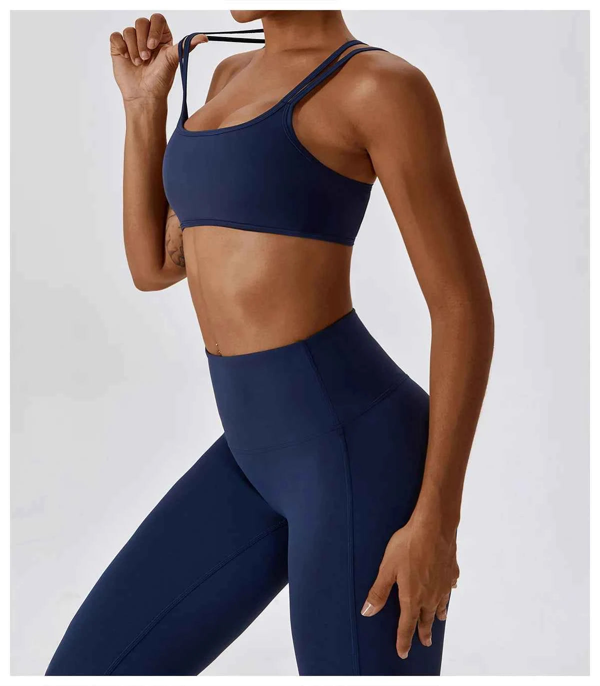 Yoga Clothing Sets Women Athletic Wear High Waist Leggings And Top Two Piece Set Seamless Gym Tracksuit Fitness Workout Outfits