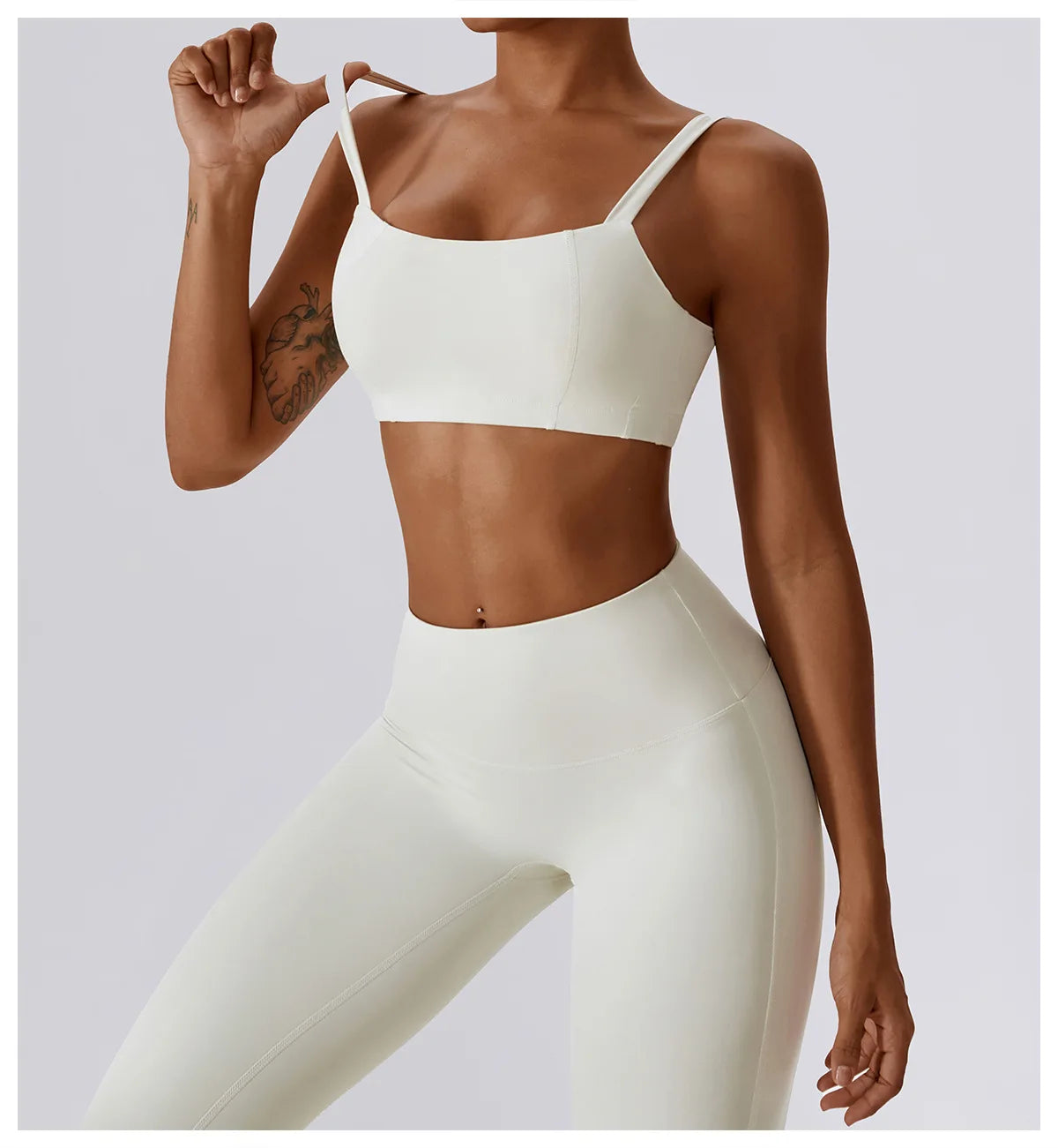 High Waist Leggings And Seamless Top Two Piece Set