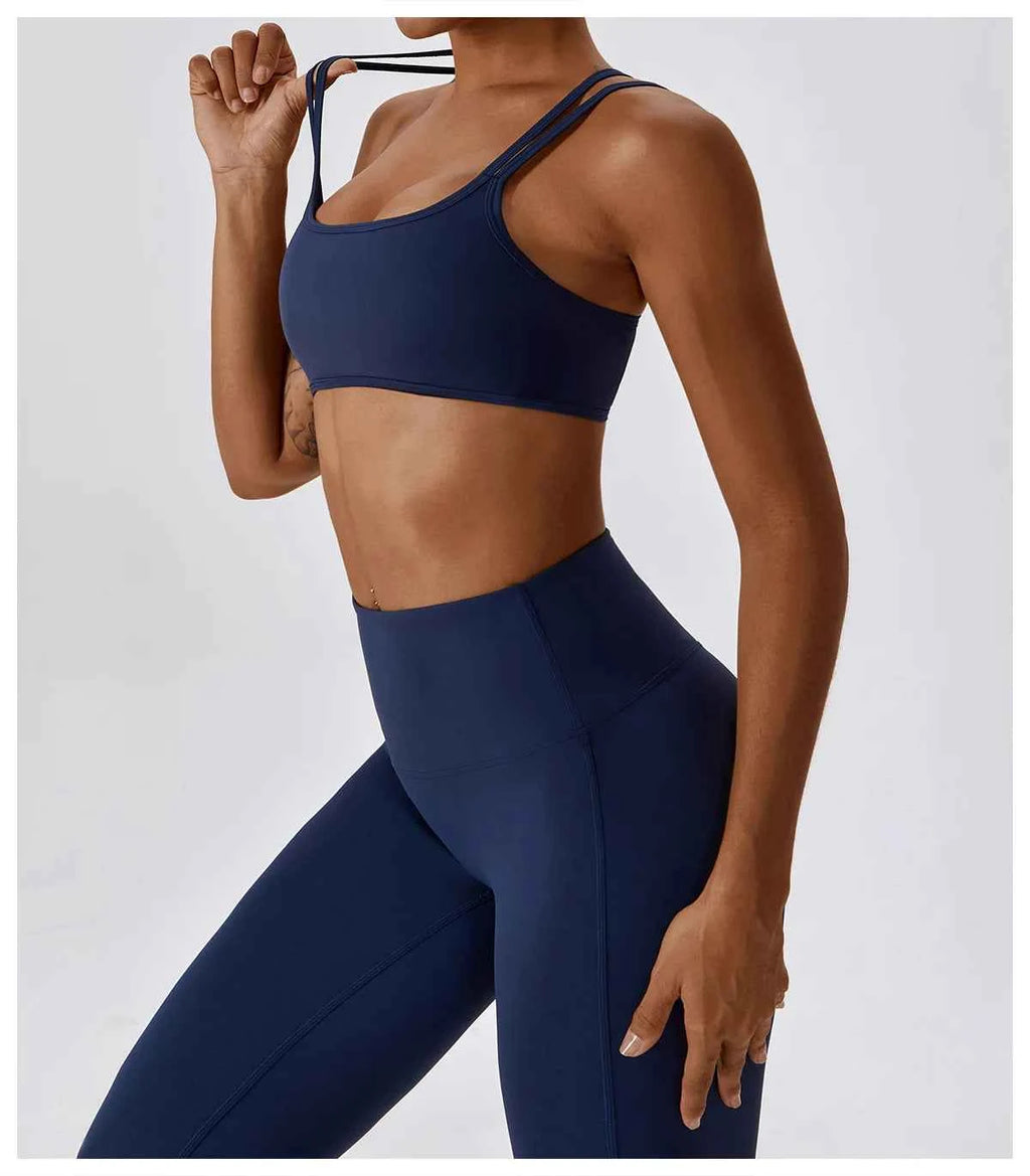 Yoga Clothing Sets Women Athletic Wear High Waist Leggings And Top Two Piece Set Seamless Gym Tracksuit Fitness Workout Outfits