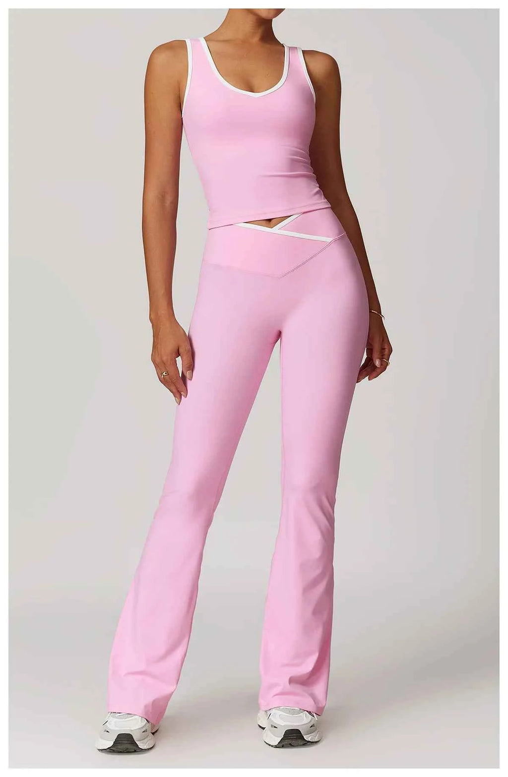 Yoga Set 2 Pieces Workout Outfits Fitness Sportswear Gym Tracksuit High Waist Leggings Sports Bra Athletic Wear Women Clothes