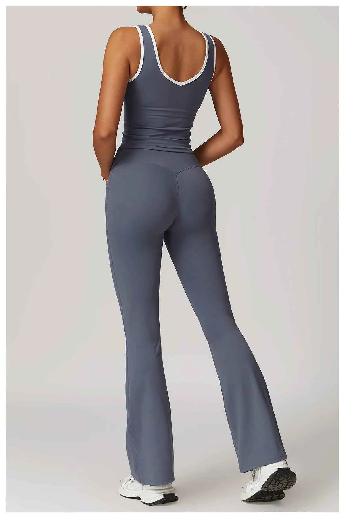 Yoga Set 2 Pieces Workout Outfits Fitness Sportswear Gym Tracksuit High Waist Leggings Sports Bra Athletic Wear Women Clothes